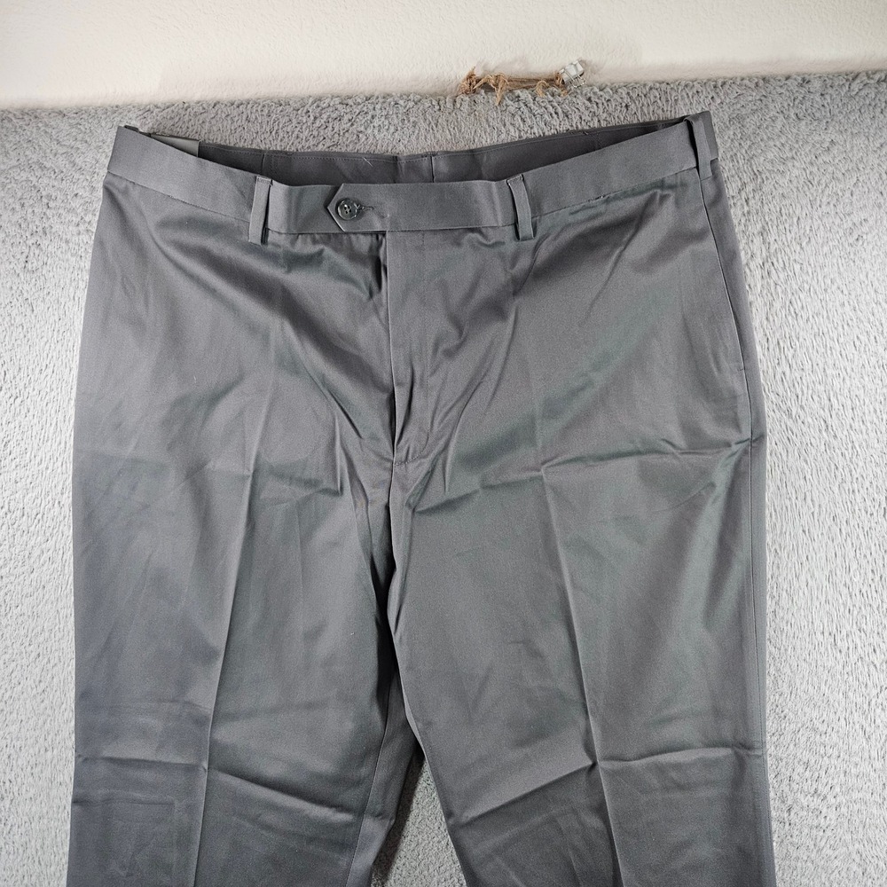 Perry Ellis Portfolio Mens 42x30 Gray Premium Flex Twill Dress Pants NEW NWT - Picture 3 of 9
